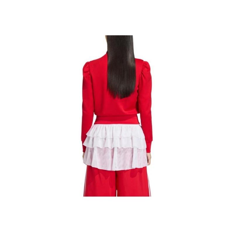 adidas Originals Fb Fw25 Manches Montantes Confortable Doux Respectueux de la Peau Col Haut Veste Rayée Vestes Femme KS1363