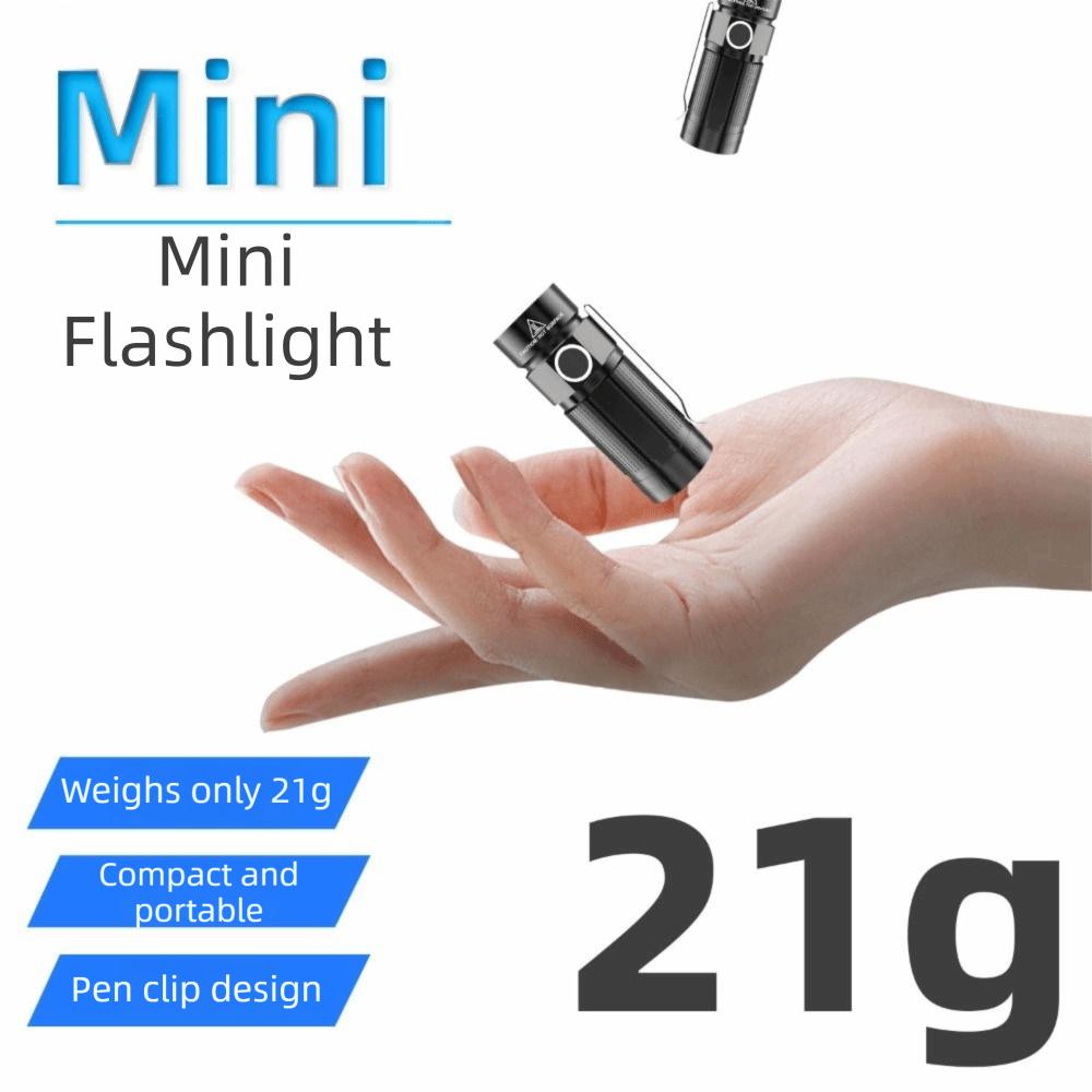 USB Rechargeable Portable Flashlight Aluminum Zinc Zinc Alloy Multi-functional Flashlight for 4.2V 5W EDC