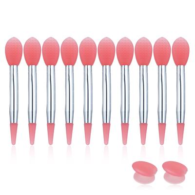 10 stücke Silikon Lippenpinsel Set Kleine Make-Up Pinsel Lippenstift Applikator Pinsel
