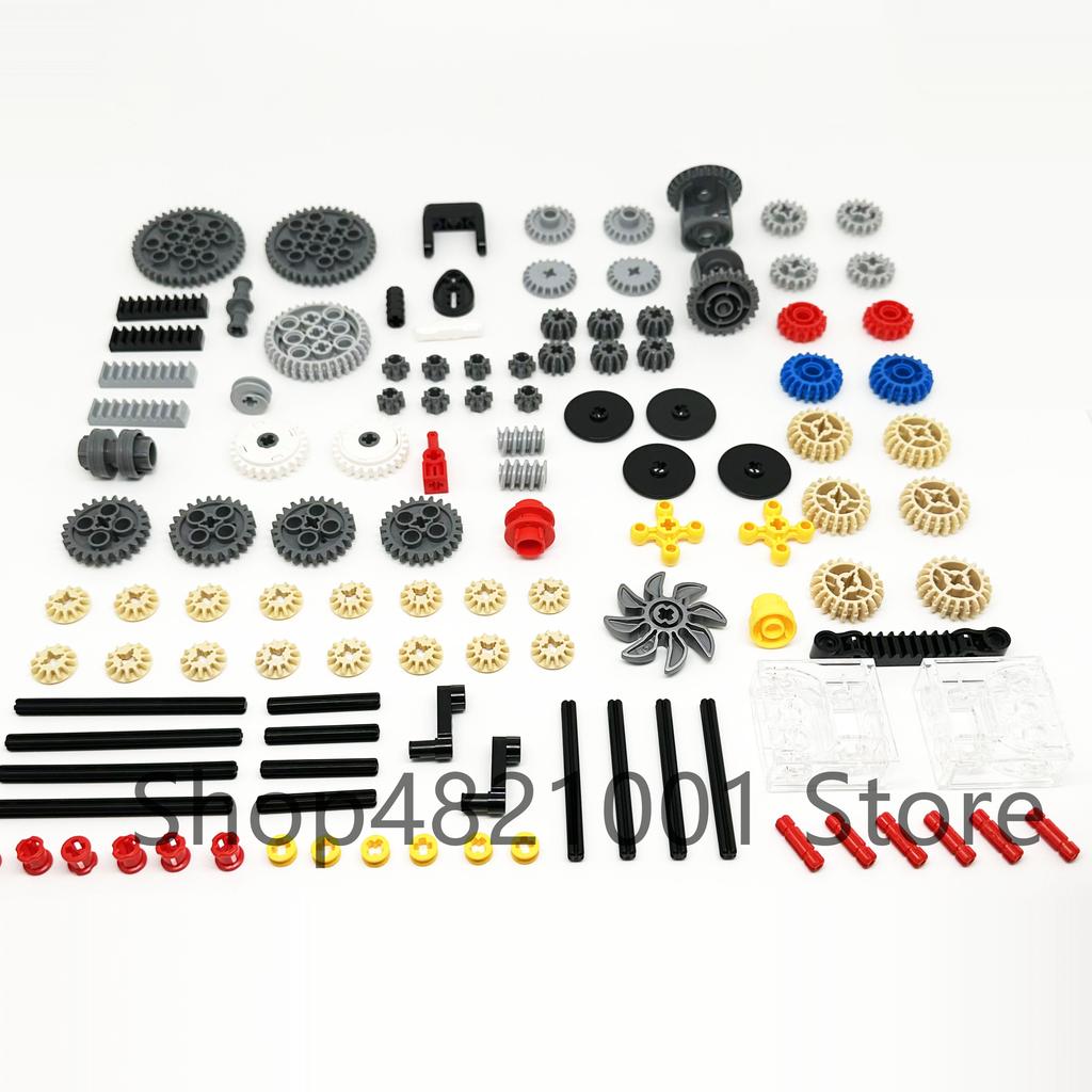 High-Tech Technical Parts Pin Beam Liftarm Axle Connector Panel Gear Car Motorcycle Building Blocks Bricks Technology Set Toys
