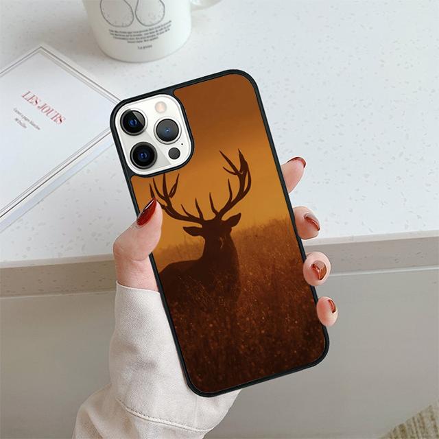 STUNNING DEER Animal Phone Case For iPhone 17 Air 14 15 16 13 12 Cover For Apple 14 15 16 Pro Max Plus Coque