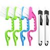 Crevice Gap Cleaning Brush Tool, 6pcs Hand-held Groove Gap Cleaning Tools, 2 In 1 Dustpan Cleaning Brushes, Shutter Door Window