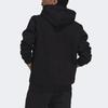 Adidas Originals Essentials Solid Logo Fleece Hoodie, Men Black Soft Fleece Fabric Long Sleeve Daily Streetwear Casual Sports Tops H34652
