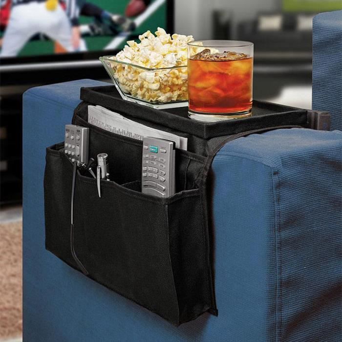 

6 Poche Pochette Canapé Accoudoir Appuie-bras Sofa Organizateur Sac Stockage NF