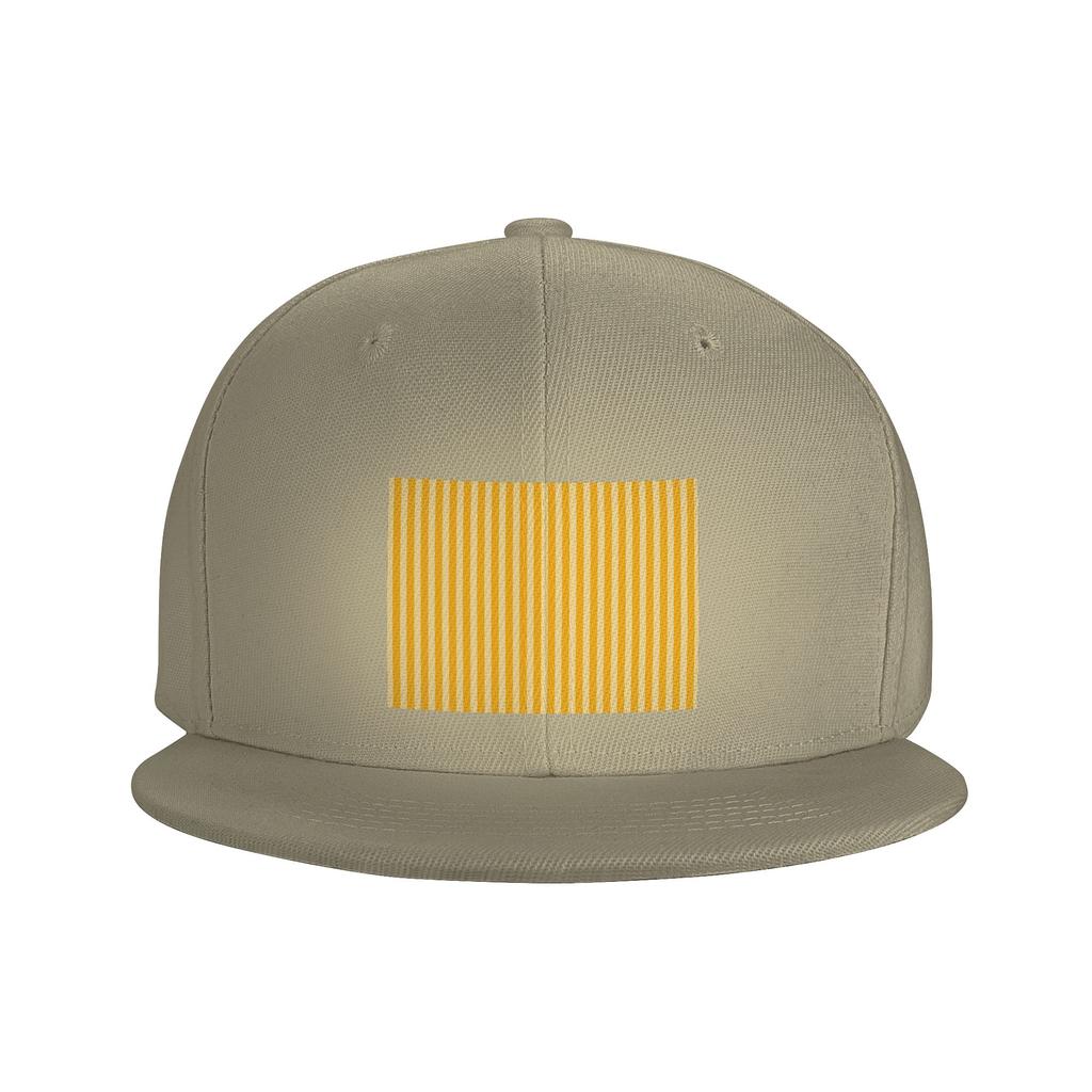 Striped Vertical 2 Yellow Baseball Caps Snapback Fashion Baseball Hats Breathable Casual Casquette Outdoor for Unisex