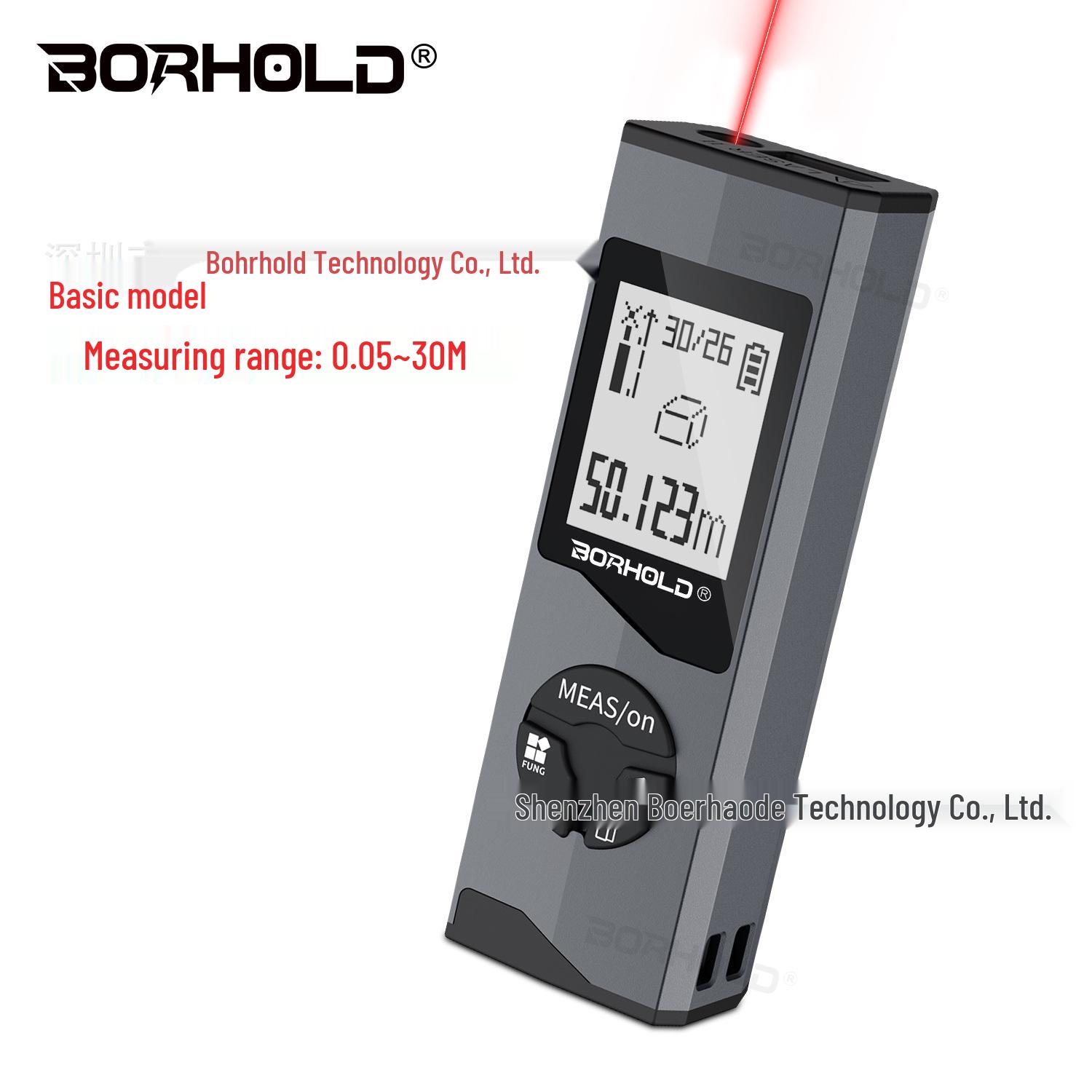 

Compact High-Precision Handheld Laser Rangefinder with Optional Electronic Angle Measurement
