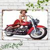 Vintage Retro Motorcycle Metal Tin Sign 8x12 Inches Garage Wall Art Decor