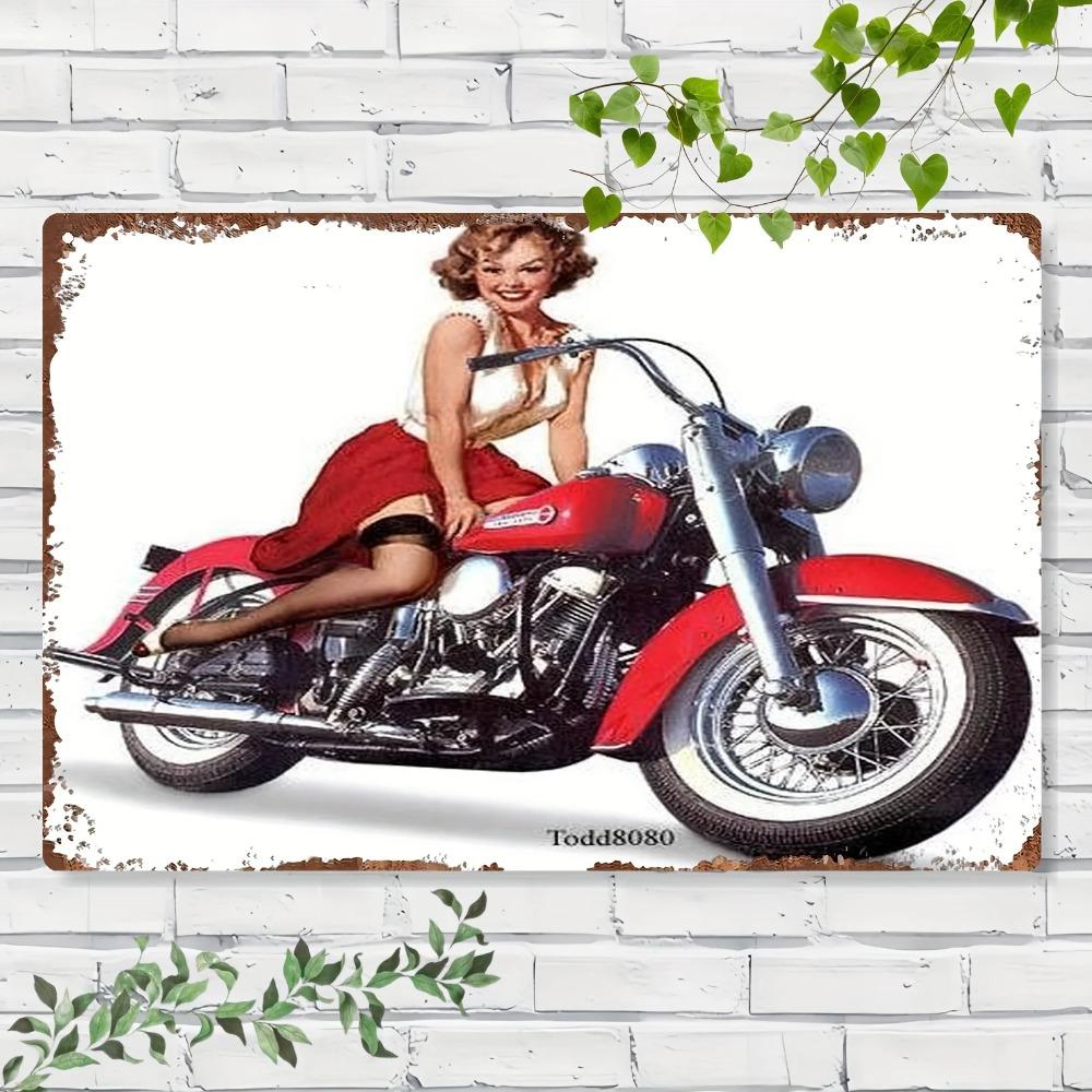

Vintage Retro Motorcycle Metal Tin Sign 8x12 Inches Garage Wall Art Decor 20x30cm