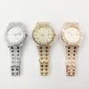 Hip Hop Mc Style Quartz Watch With Calendar And Steel Band For Casual Wear