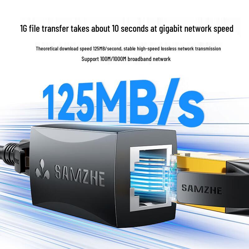 Shanze RJ45 Gold-Plated Ethernet Cable Coupler