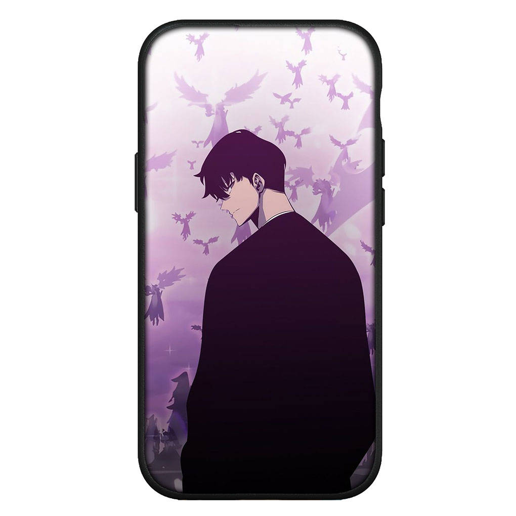 

для Samsung Galaxy S24 S23 iPhone 16 15 14 Xiaomi Redmi Note 13 12 11 Plus 9 Pro Max X XR Чохол для телефону Sung Jinwoo Solo Leveling Arise OPPO Huawei Cover for Redmi Note 8 Pro екрю