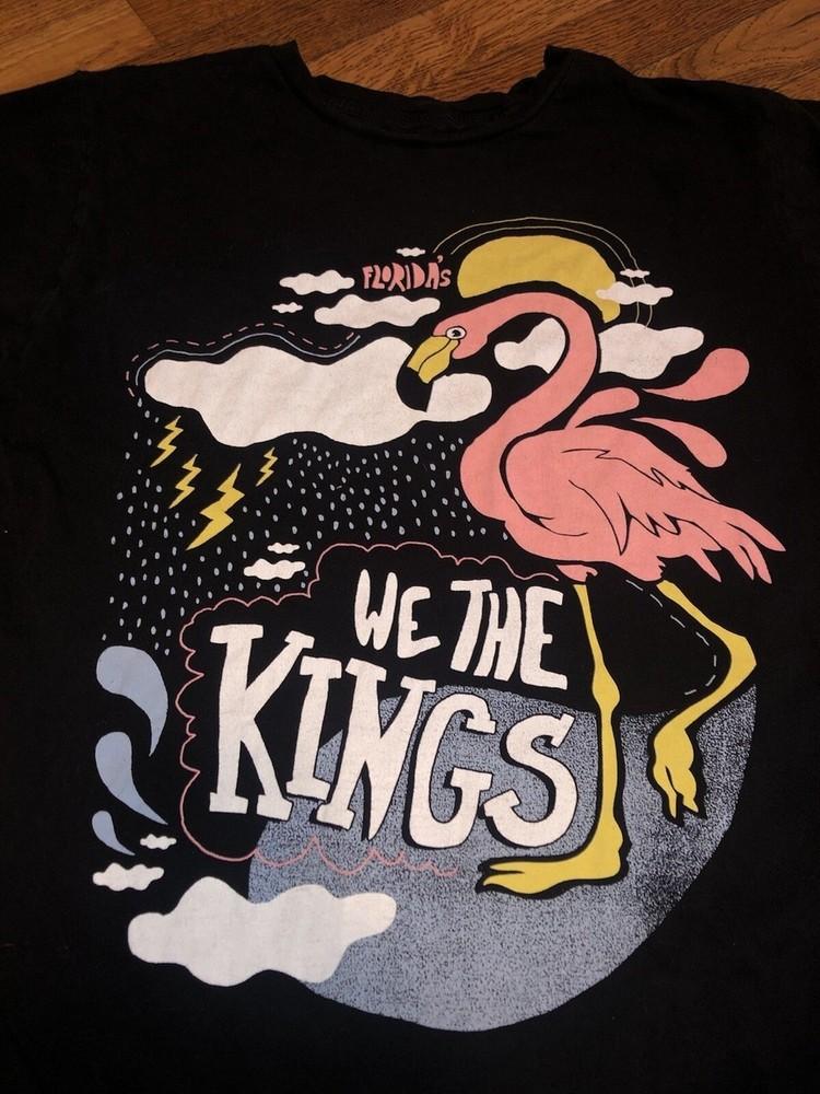 Florida Flamingo We The Kings T Shirt Black Unisex S-5XL ND1371 Unisex T-Shirt L