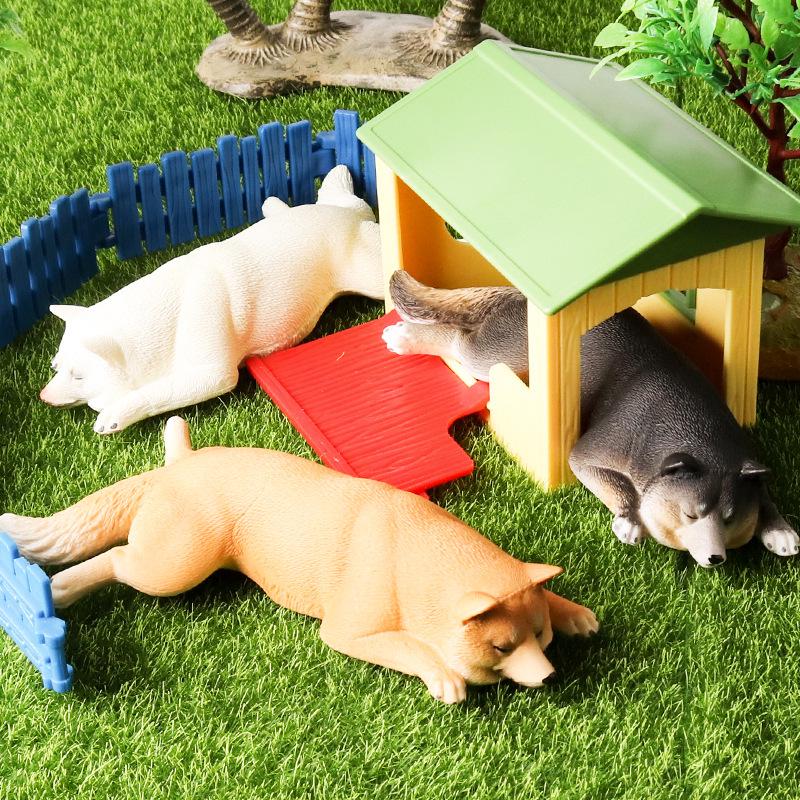 Cross-Border Animal Dog Model Toy: French Bulldog, Labrador, Shiba Inu, Corgi