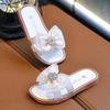 Mädchen Sommer 2025 Flip-Flop Sandalen mit Schleife - Rutschfeste Strand- & Outdoor-Slipper