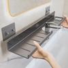 Modern Wall Mounted Mirror Front Bathroom Shelf Faucet Washbasin Washbasin Skin Care Products No Punch Bathroom Toilet Tray
