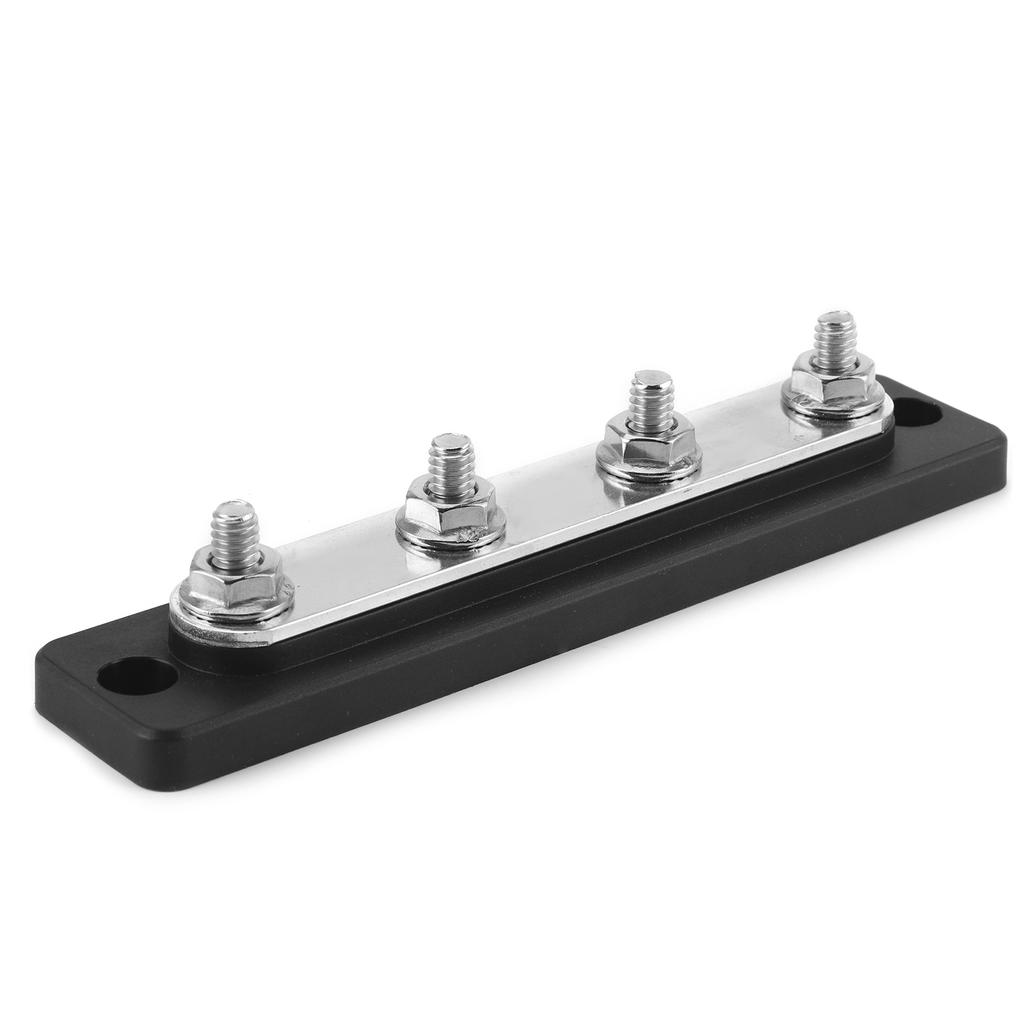 Bus Bar 4‑Point Power Cable Terminals 100A Busbar Board for Trucks RVs Boats Coaches