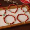 Natural Nanhong Agate Bracelet Beadedfashion Women Daily Jewelry Gift