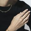 Anneau - LUXENTER - Alsion - Argent sterling 925 - Zircon cubique améthyste - Finition or jaune 18 carats
