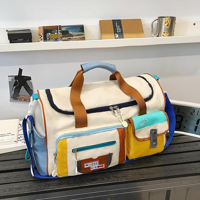 Large capacity short trip bag travel bag handbag women's storage bag light going out duffel bag delivery bag