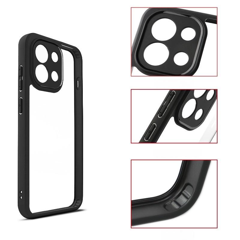 For OnePlus Nord CE5 Case For Cover for OnePlus Nord CE5 Anti-Shockproof TPU Transparent Black Frame Case For OnePlus Nord CE5