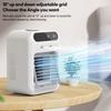 Humidifier Cooler Fan 2 Gear Air Conditioner Small Fans Dormitory Room Portable USB Chargeable Desktop Spray Fans 16.4*21.4*11.4cm