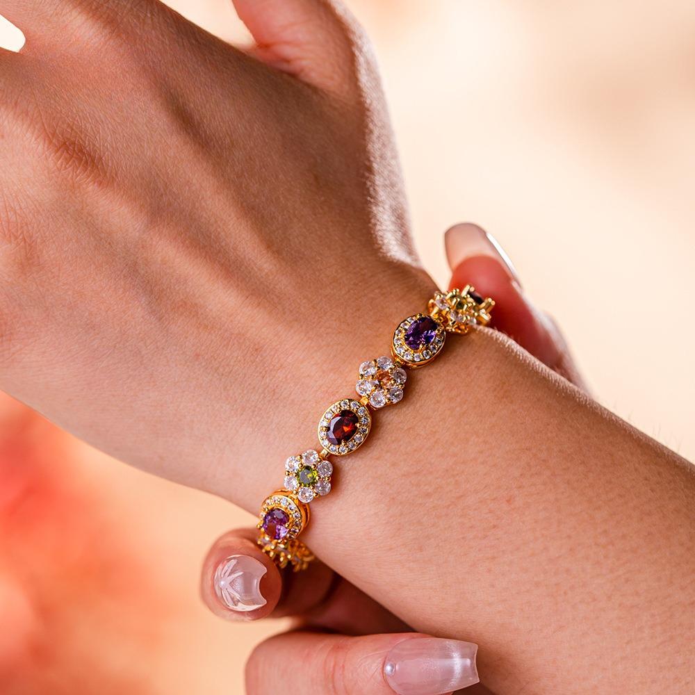 Gorgeous Dinner Bracelet Jewelry Zircon Inlaid Bracelet Atmospheric Bracelet