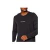 Calvin Klein Ss23 Round Neck Loose Fit Logo Print Long Sleeve T-Shirt Men Tops Black 000NM2171E