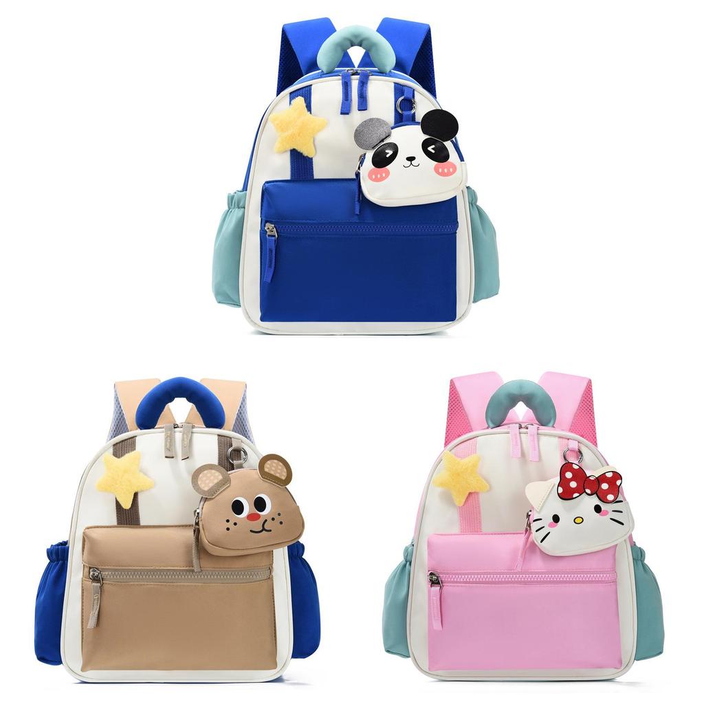 Childrens Cartoon Backpack With Oxford Fabric For Kindergarten Learning And Load Reduction