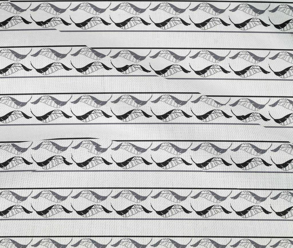 oneOone Cotton Flex Gray Fabric Leaves Block Diy Clothing Quilting Fabric Print Fabric By Yard 40 Inch