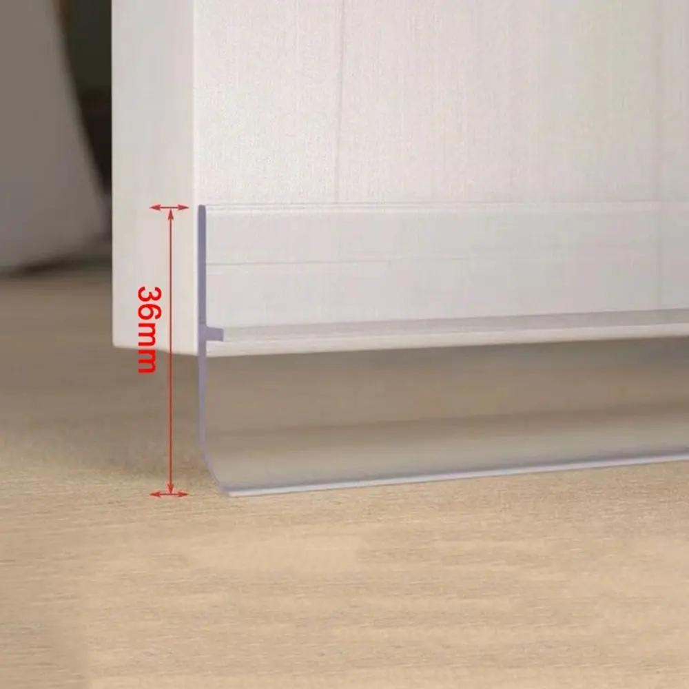 

New PVC Door Seal Strip Anti Collision Flexible Door Draft Stopper Self Adhesive Soundproof Window Weather Stripping Door