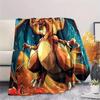 Charizard  Print Flannel Blanket, High quality Comfortable for All Seasons, Home Decor, Warmth and Comfort