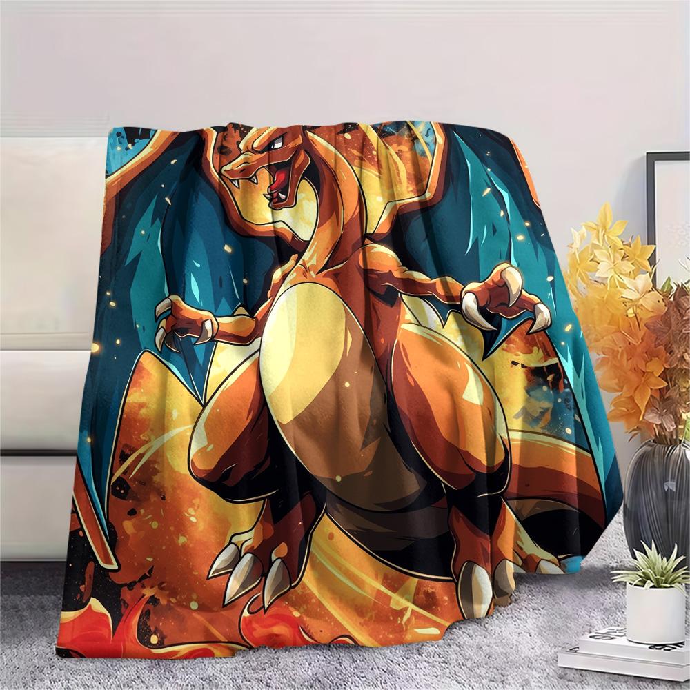 Charizard  Print Flannel Blanket, High quality Comfortable for All Seasons, Home Decor, Warmth and Comfort
