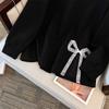 Plus Size V-Neck Sweatshirt for Women, Bust 150/160 Cm, Loose Fit, Slimming Design, Sizes 200-350 Jin 9107
