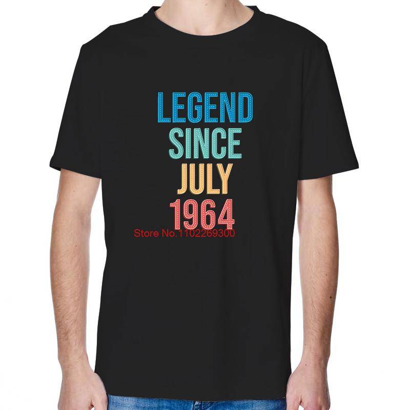 

Be Born In July 1964 Fashion Birthday Gift TShirt Summer Cotton New Shirts And TShirts Short Sleeve TShirts Print T Shirt 4XL
