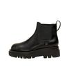 Fleece Brown Short Boots Women's Autumn and Winter New Martin Boots Thick-soled Round Head Chelsea Short Leather Boots Children
