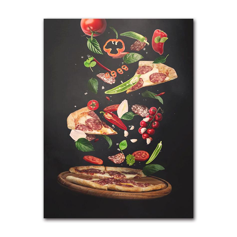 Gastronomy And Kitchen Poster Food Pictures Restaurant Decoration Canvas Printing Wall Picture Home Room