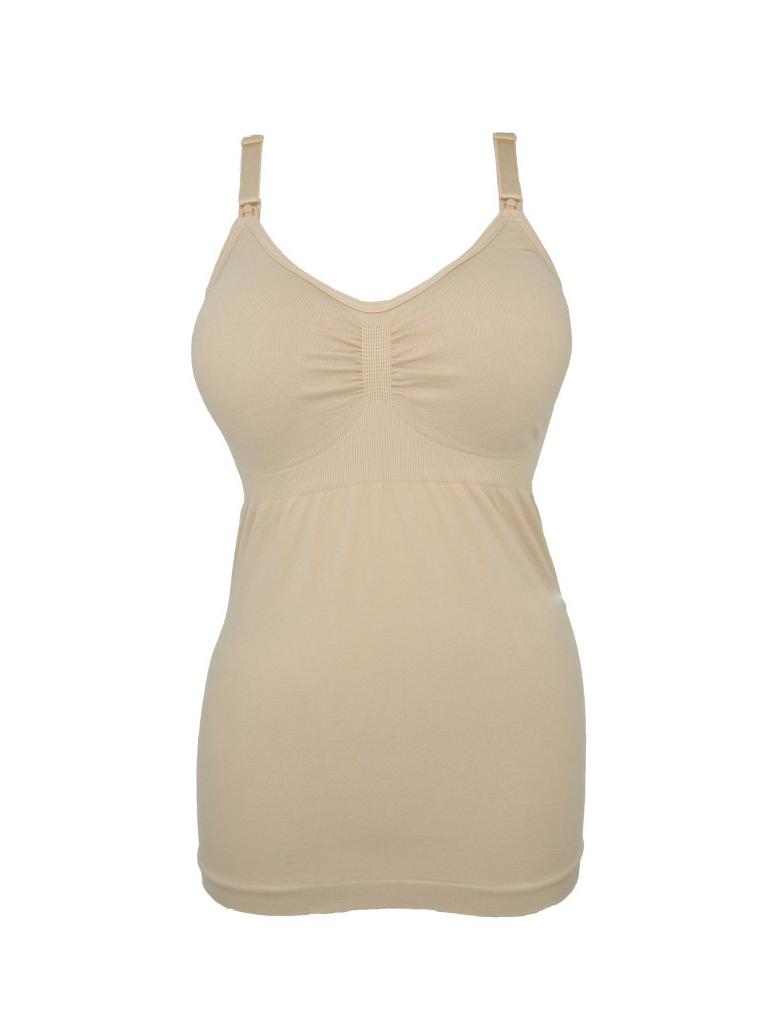 

Эластичная майка для кормления с верхней застежкой - Беспроводной жилет для беременных L