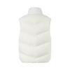 Li Ning Sports Lifestyle Series Solid Color Stand Collar Sleeveless Vest Men Vests Off-White AMRU004-4