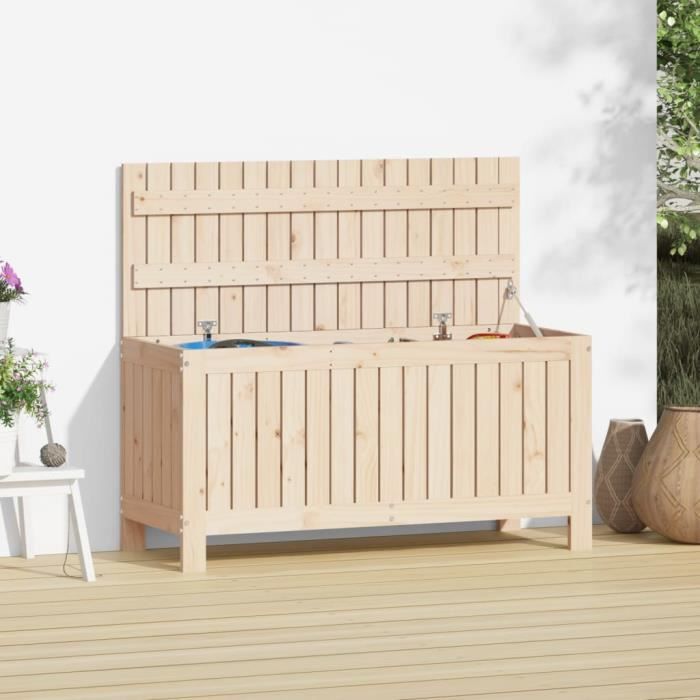 VidaXL Garden Storage Box 108x42.5x54 Cm Solid Pine Wood 823829