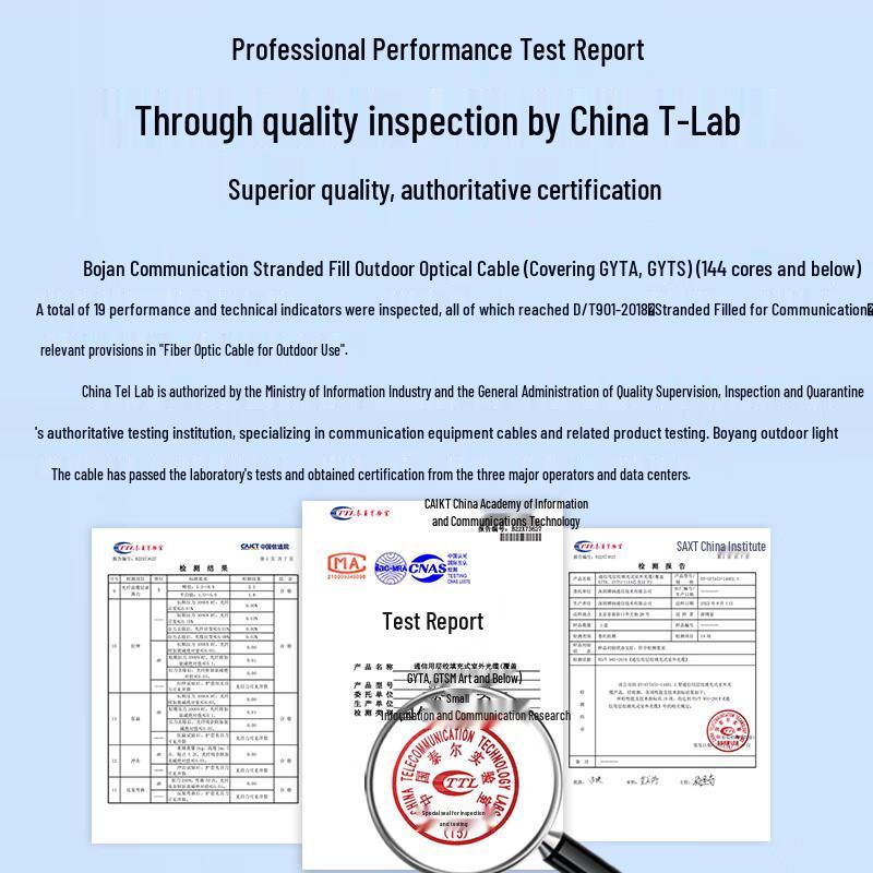 Boyang Armored Single-Mode Outdoor Fiber Optic Cable