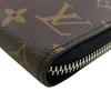 LOUIS VUITTON M69407 L-shaped zipper with strap Monogram macacer leather Zippy Dragonne Purse Brown leather mens Used