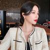 Trendy Korean Zircon Crystal Cherry Ear Stud Earrings For Women Leaves Rhinestone Earrings Wedding Party Jewelry Gifts