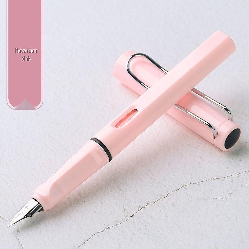 Colorful Ergonomic Fountain Pen for Students - Perfect for Writing Practice and Custom Logo Gifts