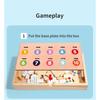 Montessori Wooden Pattern Shape Matching Puzzle Game for Kids Early Educational Toys Color Cognitive Toy Animal Game Box Gifts