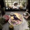 Flower Bird,Round Area Rug,Carpet Rug for Living Room Bedroom Sofa Playroom Decor,Non-slip Floor Mat