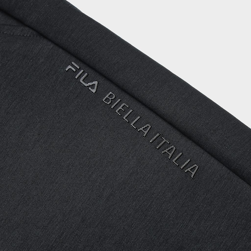 FILA Solid Color Straight Leg Casual Knit Sports Pants Women Pants Black F61W347606A-BK