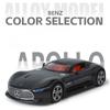 Simulation 1/24 Benz AMG Vision GT Leichtmetall-Modellauto, Metallguss, Spielzeugfahrzeug, Geburtstagsgeschenk für Jungen, Sammlerstück, Heimdekoration, Miniatur