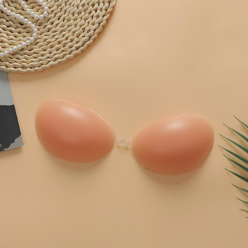 

Утолщенный и большой силиконовый бюстгальтер с присборенной грудью, невидимая наклейка без бретелек, дышащее водонепроницаемое нижнее белье D