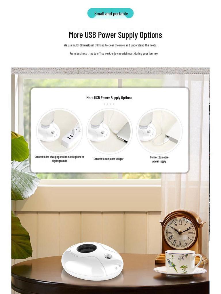 USB Silent Spray Humidifier for Home, Car, and Bedroom