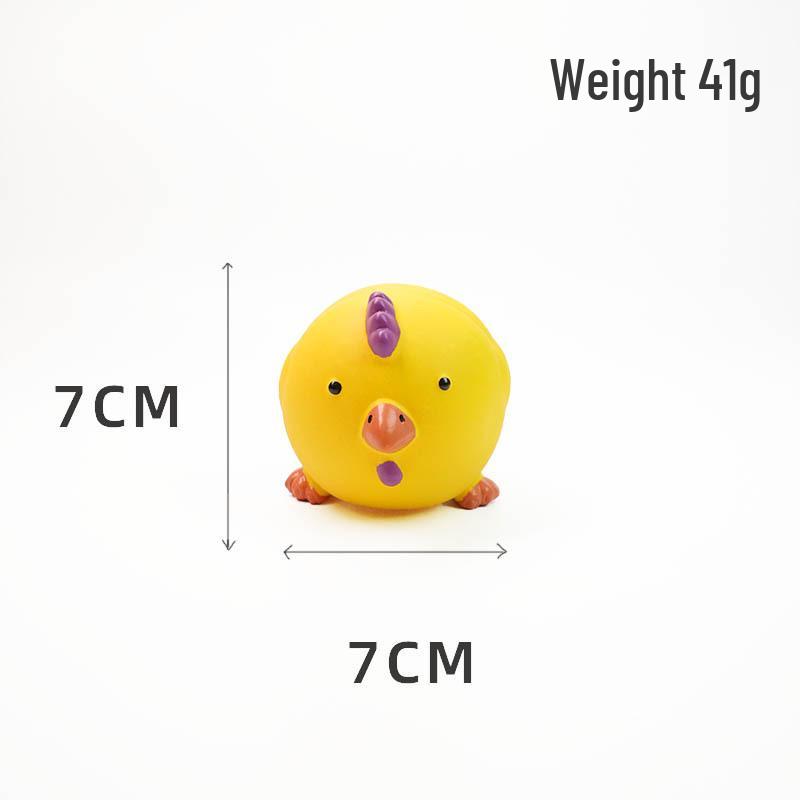 Durable Latex Squeaky Dog Toy for Teething, Stress Relief, and Interactive Training